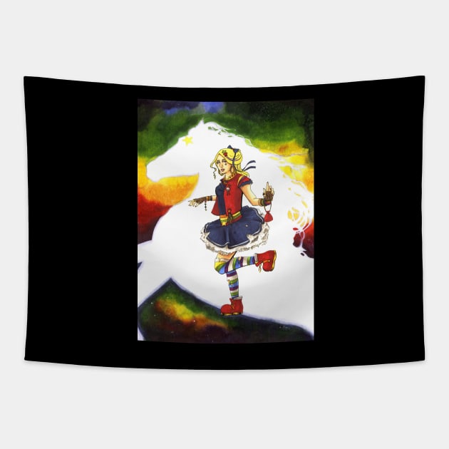 Rainbow Punk Tapestry by Lab Reject Studios