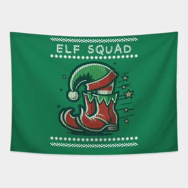 Ugly Elf Squad Tapestry by Trendsdk