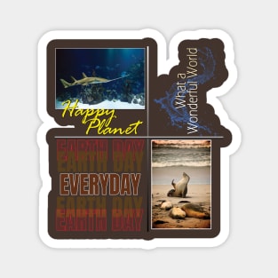 Earth Day Everyday Earth Day - Planet Anniversary 2023. Magnet