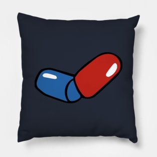 PILL BLUERED Pillow