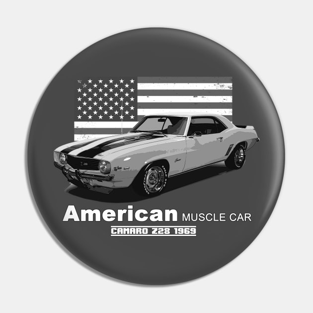 Camaro Z28 American Muscle Car 60s 70s Old is Gold Pin by Jose Luiz Filho