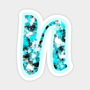 Paint Splash Letter N Magnet