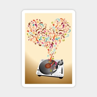 Music lovers - abstract poster Magnet