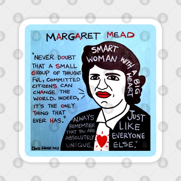 Margaret Mead Magnet by krusefolkart