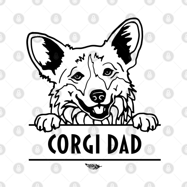Corgi Dad Illustration by FreeSpiritMeg