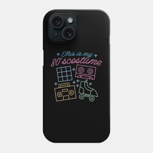 Neon Nostalgia: 80's Costume Classics Phone Case