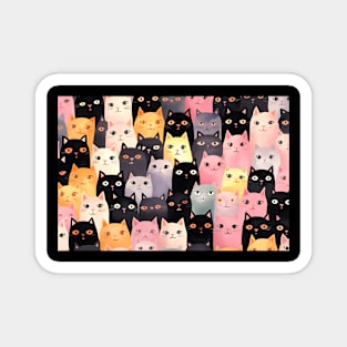 So many cute cats Magnet