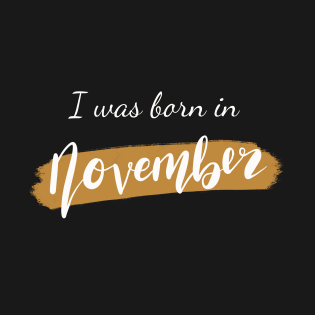 Born in November by Lish Design