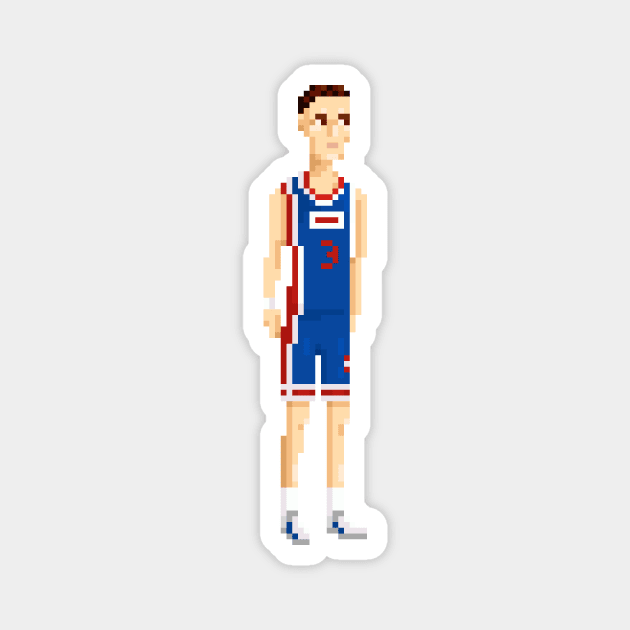 Drazen Petrovic Magnet by PixelFaces