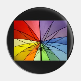 Rainbow Umbrella Pin