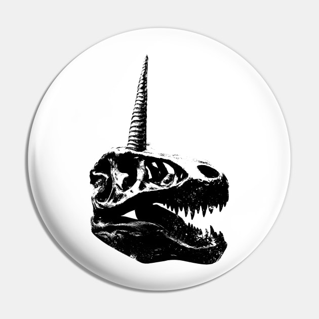 T Rex Unicorn Dino Fantasy Creature Pin by UNDERGROUNDROOTS