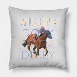 Muth 2024 Arkansas Derby Champion horse racing design Pillow