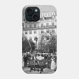 The Magic of Rossio, Lisbon (Monocrome) Phone Case