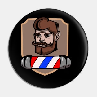 Barber man Pin