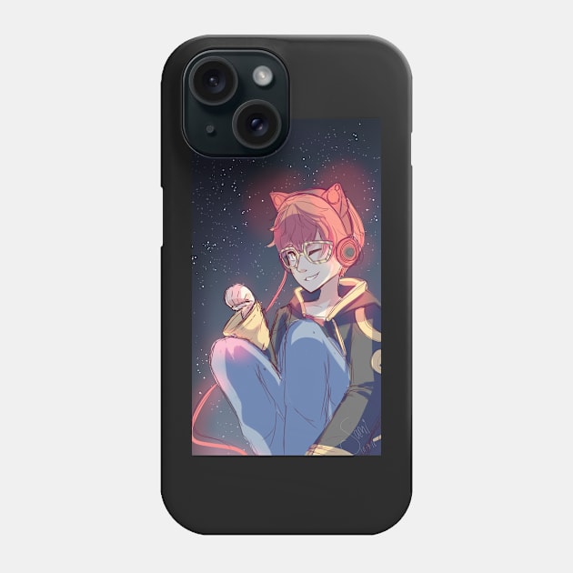 Space boy Phone Case by Probablynotsam