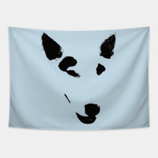 Miniature Bull Terrier Face Tapestry