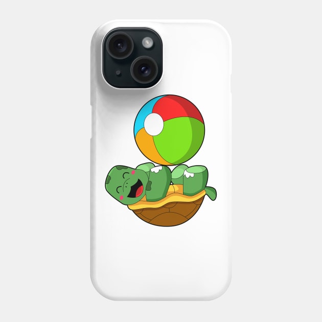 Turtle with Water polo Phone Case by Markus Schnabel