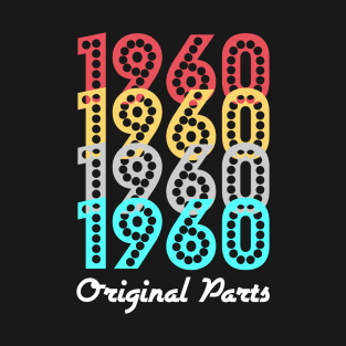 Original Parts 1960 Old Men Women Retro Sunset T-Shirt