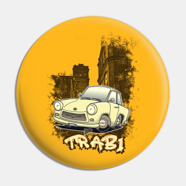 Trabi in Sepia Pin by Andres7B9
