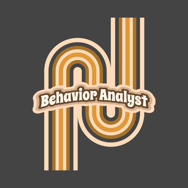 Behavior Analyst apparel or gift for every BA, BCBA or ABA Therapy student. Behavior Analyst appreciation gift by The Mellow Cats Studio