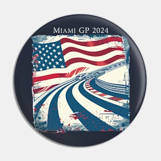 2024 Miami Grand Prix F1 T-Shirt - Merchandise | Unique F1 Tracks Design | Limited Edition | Perfect Gift for Miami F1 Fans Pin