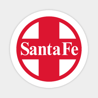 Santa Fe Railroad Logo Red Magnet