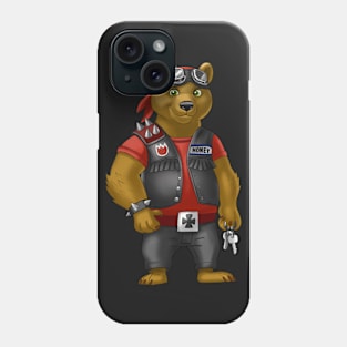 Bear biker Phone Case