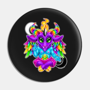 Rainbow Baphomet Pin