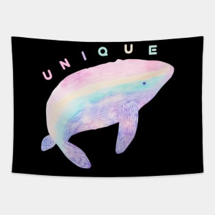 Unique Cute Colorful Baby Whale . Tapestry