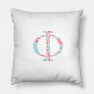 Phi Splash Greek Letter Pillow