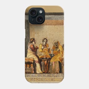 ANTIQUE ROMAN MOSAICS, GREEK COMEDY THEATER SCENE WITH MASKS Phone Case