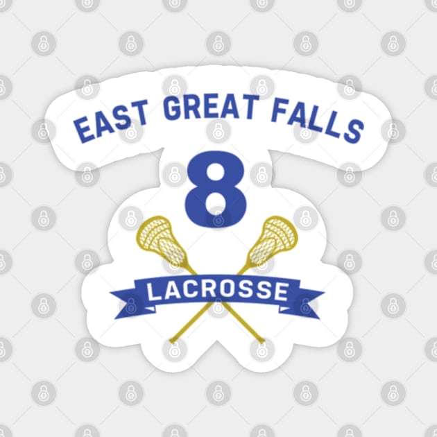 Chris Oz Ostreicher 8 East Great Falls Lacrosse Magnet by jordan5L