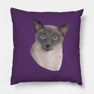 Rossi Siamese Cat Smooth Pillow