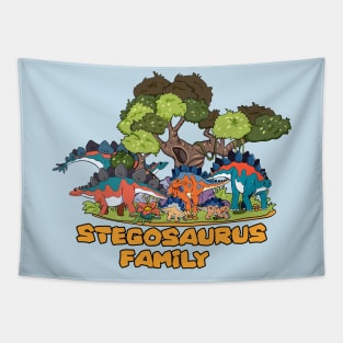 Stegosaurus family Tapestry