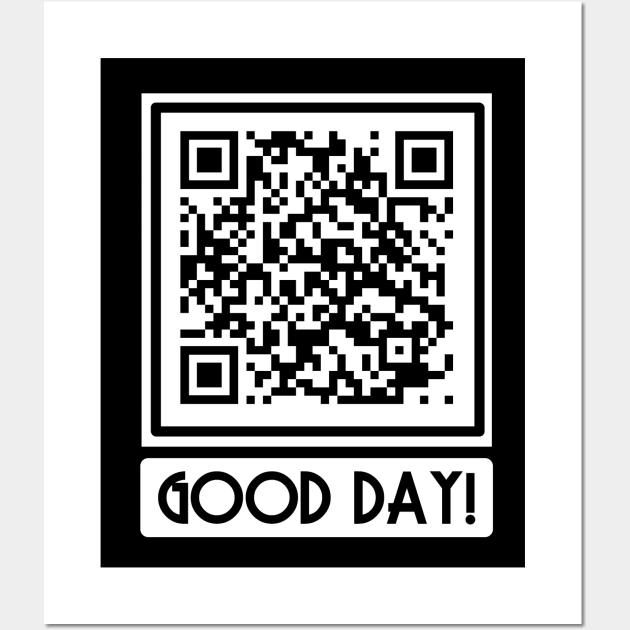 Funny Rick Roll Meme QR Code Do Not Scan Design Poster