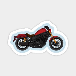 Cool cruiser style motorcycle Magnet