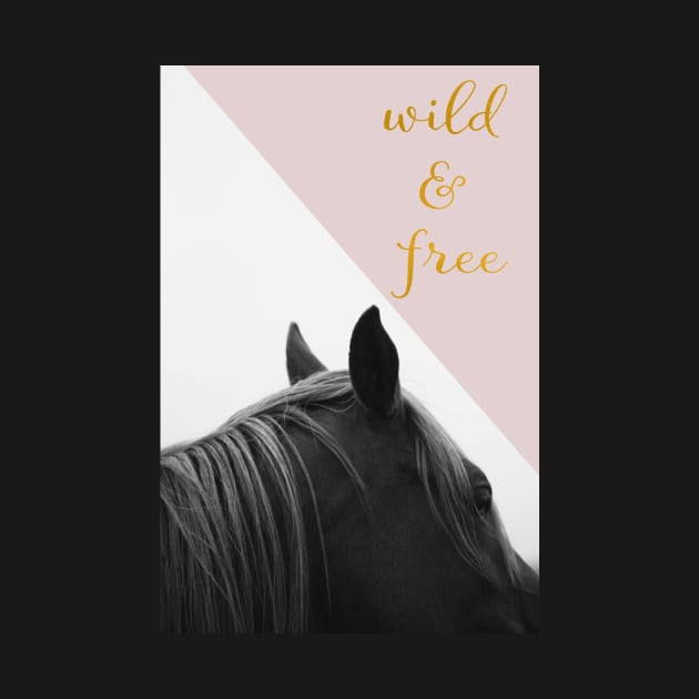 Wild & Free (Pink Horse) by ALICIABOCK