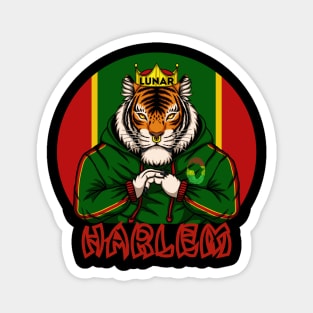 Harlem Year Of The Tiger | Vintage Sunset In African Colors Magnet