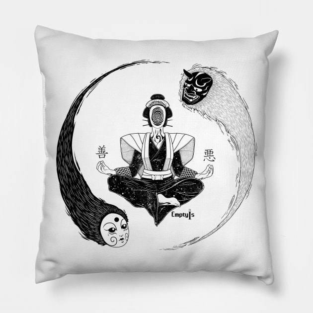 Yin Yang Pillow by EmptyIs