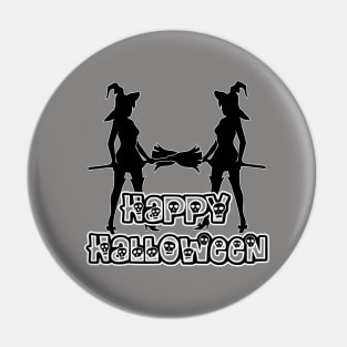 Pretty Halloween Witches - Happy Halloween - 1510201426 Pin