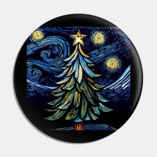 Van Gogh Starry Tree 03 Pin