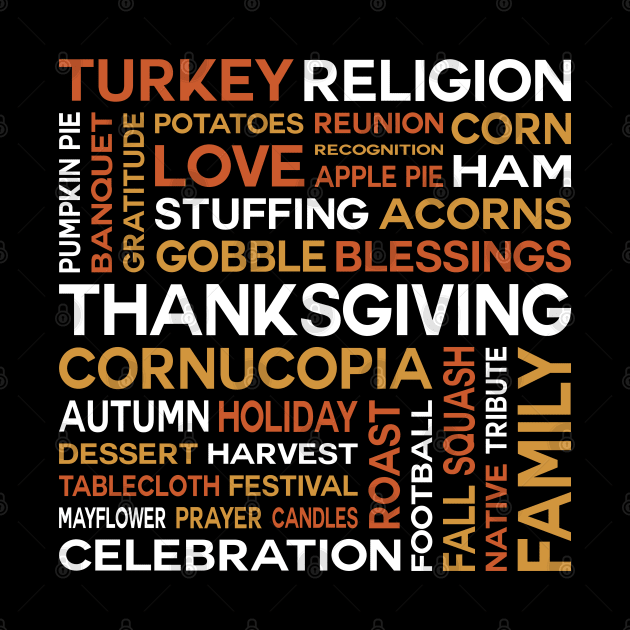 Thanksgiving Word Cloud by inotyler