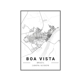 Boa Vista Light City Map T-Shirt