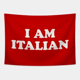 I Am Italian I Eat Italian Matching Couple Costume Tapestry