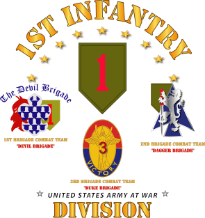 1st Infantry Division w Named BCTs Magnet