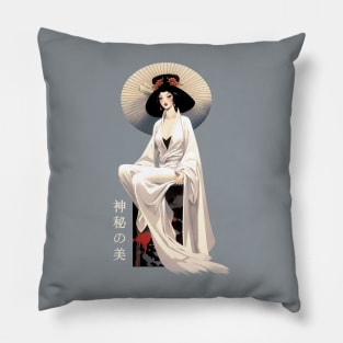 Japanese woman in kimono Pillow