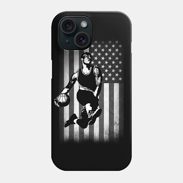 USA BasketBall Player Slam Dunk L7 Phone Case by Ratherkool