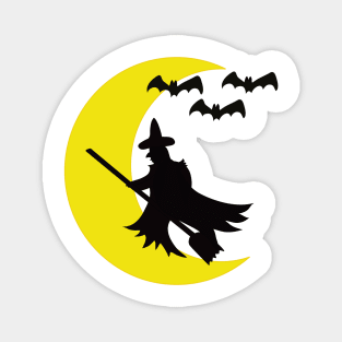 Halloween, holiday, decorations, witch, bats Magnet