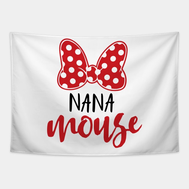 Nana Mouse Tapestry by hawkadoodledoo