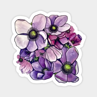 Purple Petals Magnet